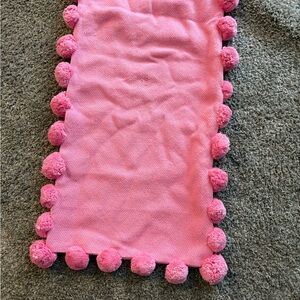 Pottery Barn Kids Pink Pom Pom pillow cover